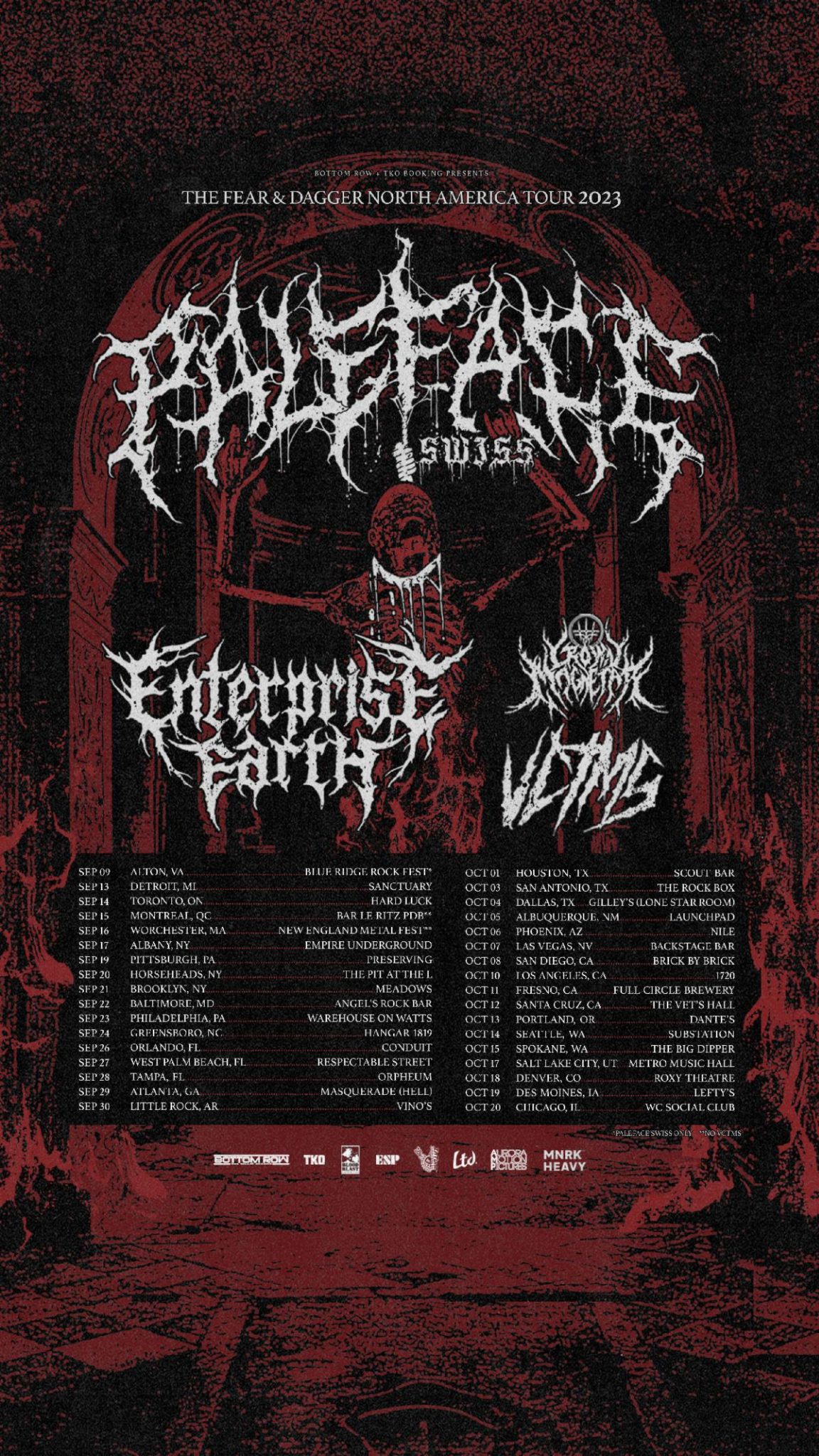 Paleface Swiss Announce US Headlining Tour 'Fear & Dagger' — Death